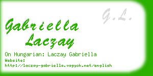 gabriella laczay business card